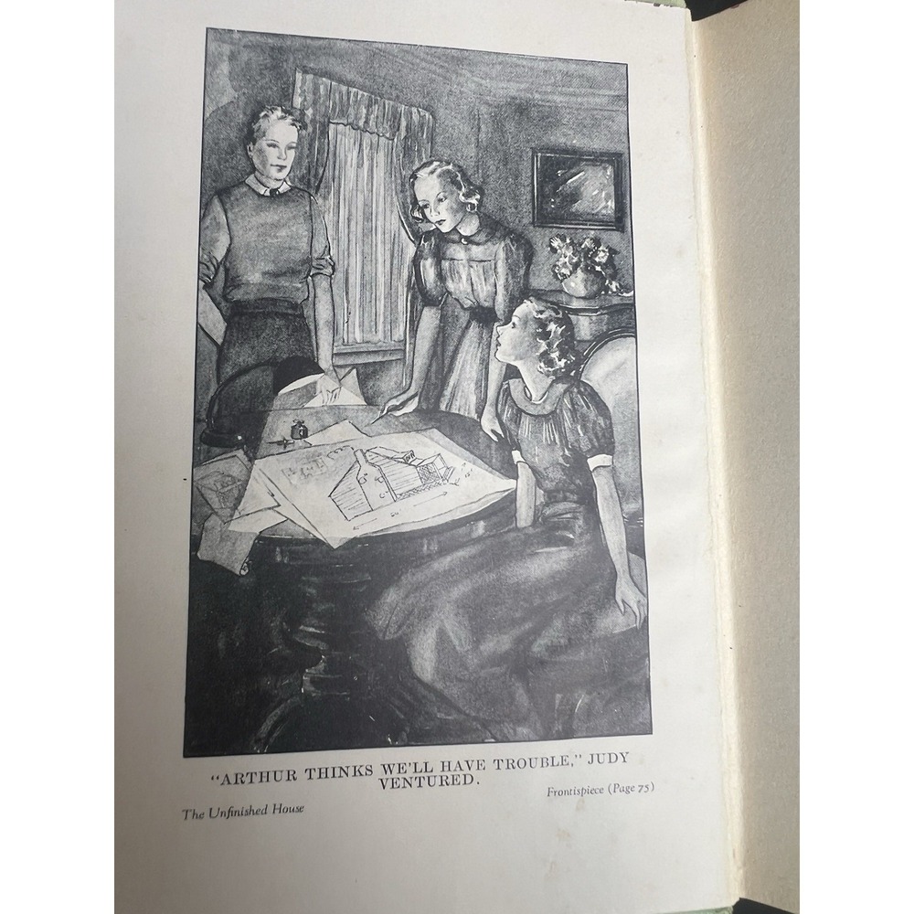 1938 Judy Bolton #11 The Unfinished House 1st Edition DJ Margaret Sutton - Picture 7 of 9